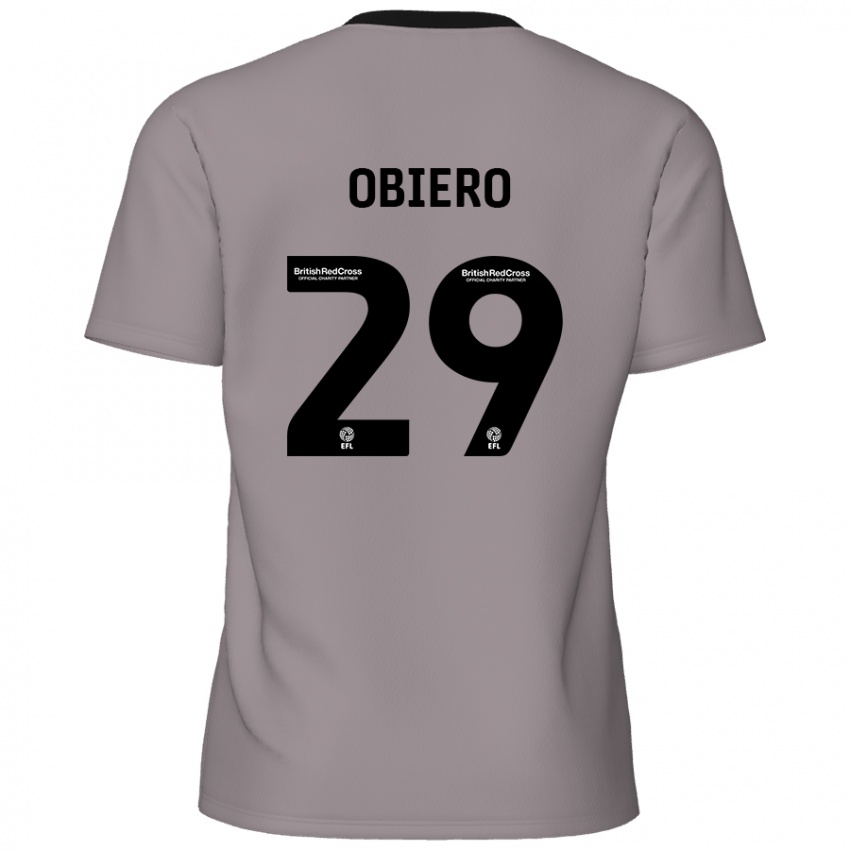 Niño Camiseta Zech Obiero #29 Gris 2ª Equipación 2024/25 La Camisa Perú