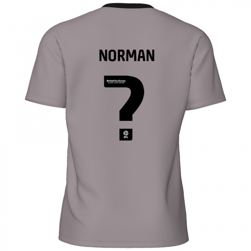 Niño Camiseta Freddie Norman #0 Gris 2ª Equipación 2024/25 La Camisa Perú