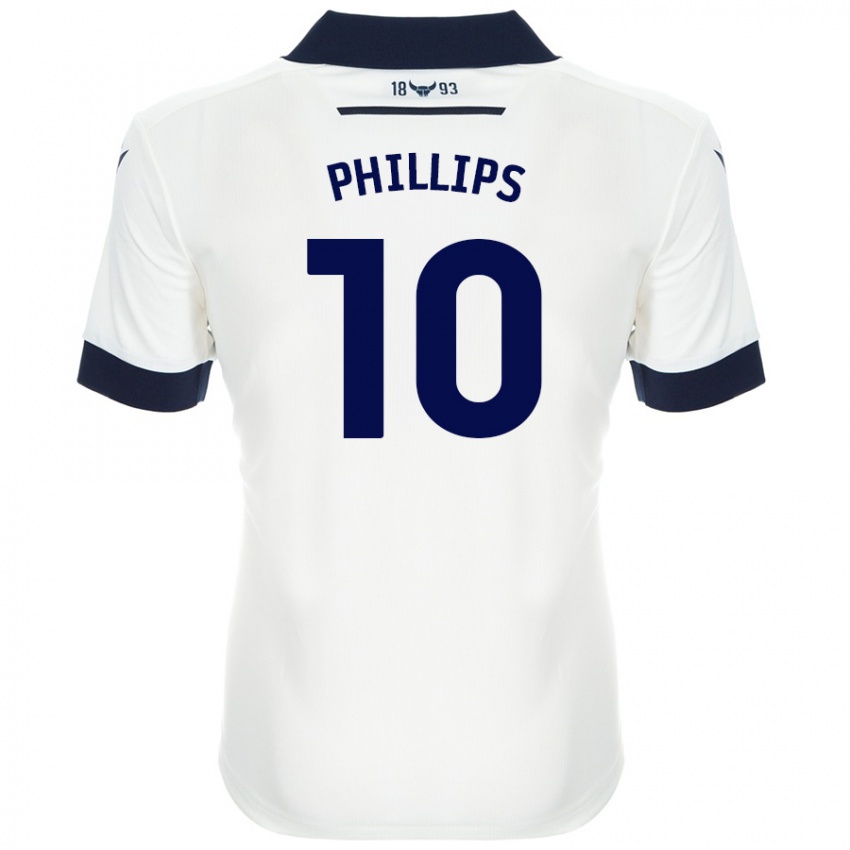 Niño Camiseta Matt Phillips #10 Blanco Azul Marino 2ª Equipación 2024/25 La Camisa Perú