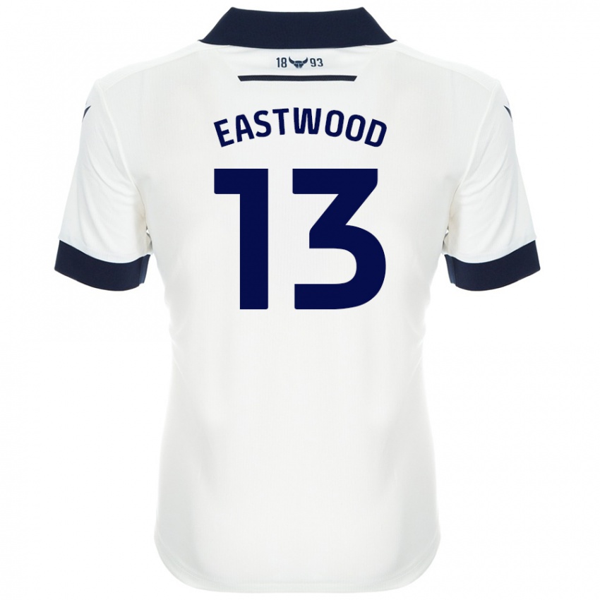 Niño Camiseta Simon Eastwood #13 Blanco Azul Marino 2ª Equipación 2024/25 La Camisa Perú