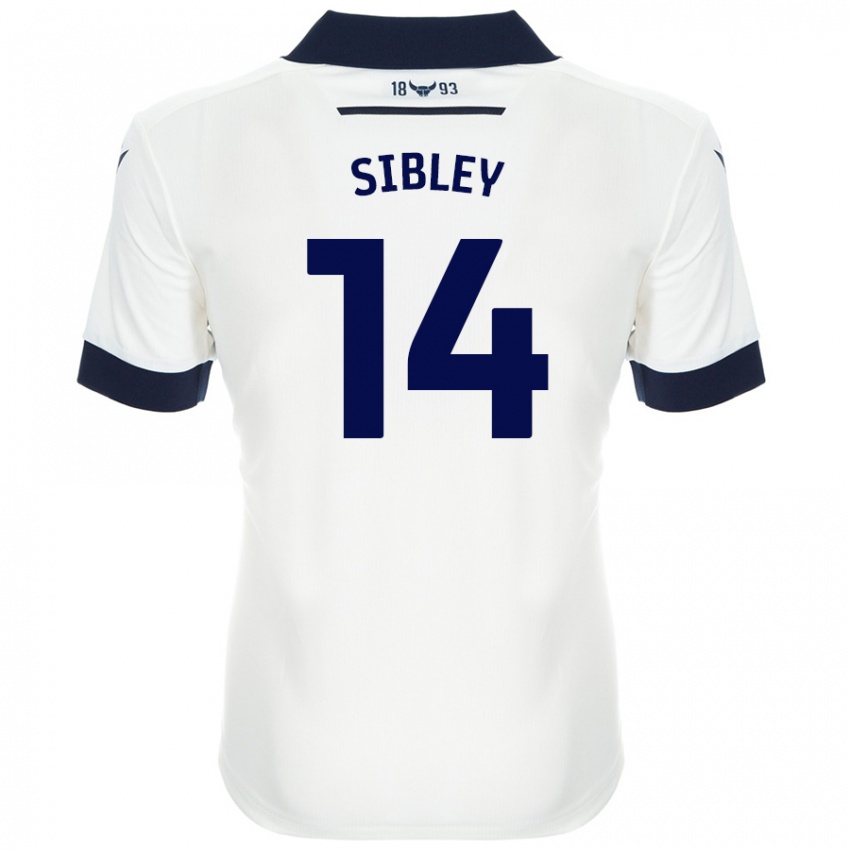 Niño Camiseta Louie Sibley #14 Blanco Azul Marino 2ª Equipación 2024/25 La Camisa Perú