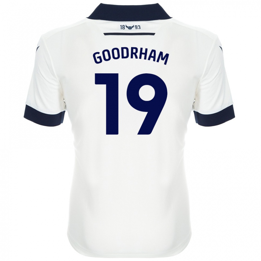 Niño Camiseta Tyler Goodrham #19 Blanco Azul Marino 2ª Equipación 2024/25 La Camisa Perú