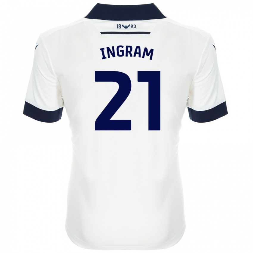 Niño Camiseta Matt Ingram #21 Blanco Azul Marino 2ª Equipación 2024/25 La Camisa Perú