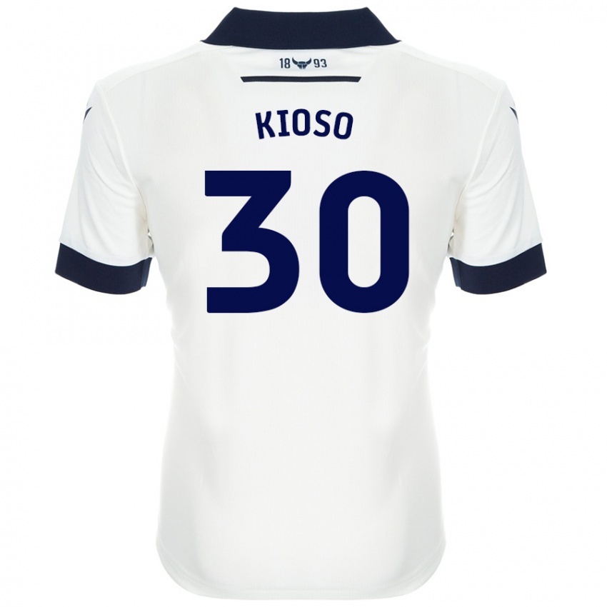 Niño Camiseta Peter Kioso #30 Blanco Azul Marino 2ª Equipación 2024/25 La Camisa Perú