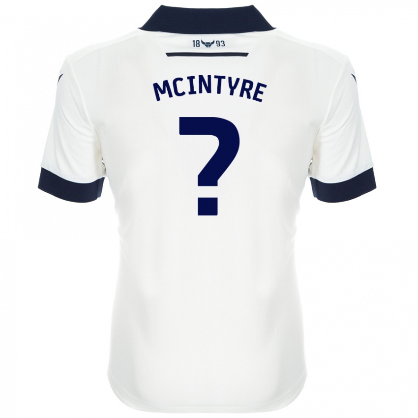 Niño Camiseta Richard Mcintyre #0 Blanco Azul Marino 2ª Equipación 2024/25 La Camisa Perú