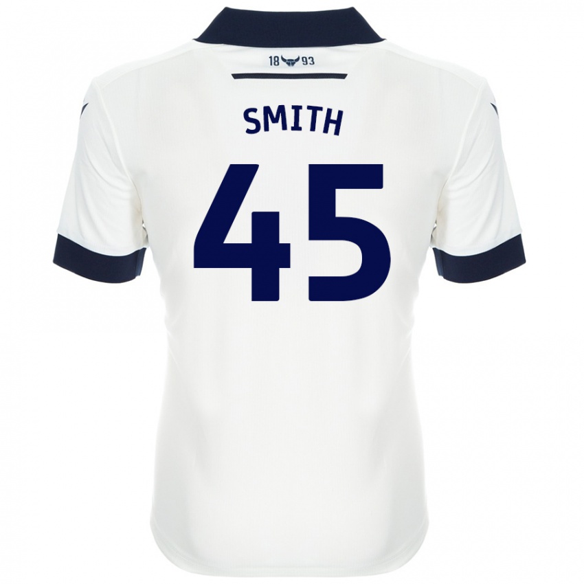 Niño Camiseta Max Smith #45 Blanco Azul Marino 2ª Equipación 2024/25 La Camisa Perú