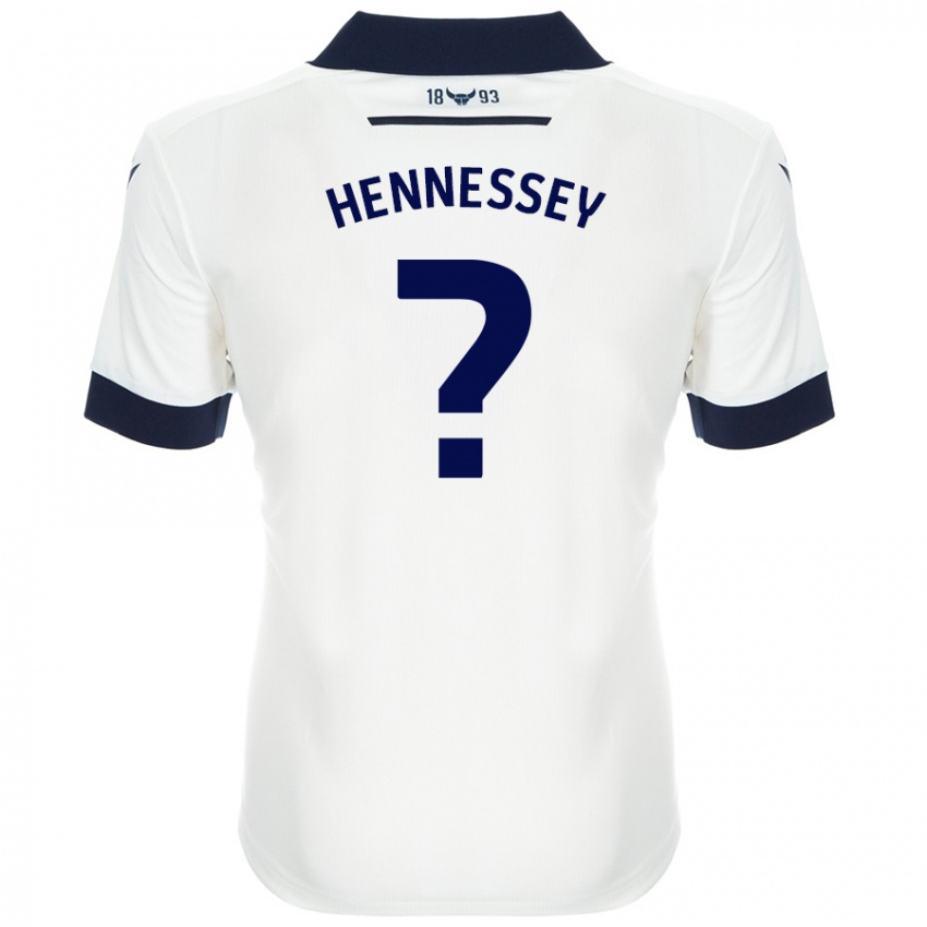 Niño Camiseta Laura Hennessey #0 Blanco Azul Marino 2ª Equipación 2024/25 La Camisa Perú