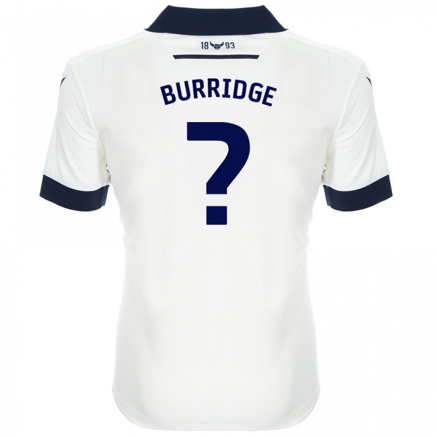 Niño Camiseta Leah Burridge #0 Blanco Azul Marino 2ª Equipación 2024/25 La Camisa Perú