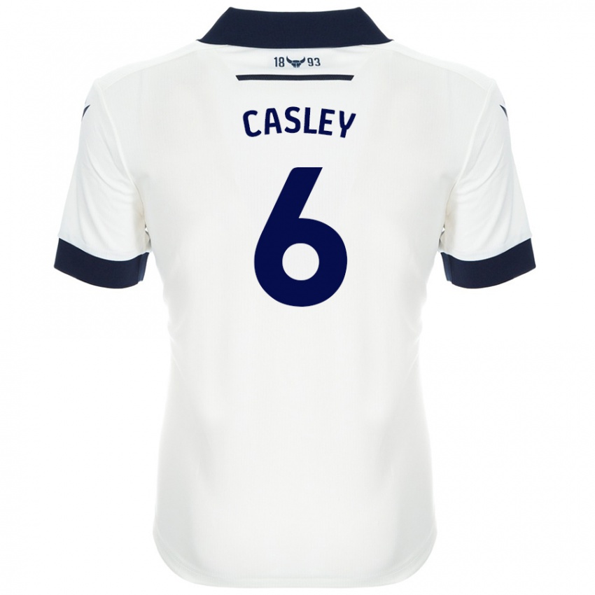 Niño Camiseta Riva Casley #6 Blanco Azul Marino 2ª Equipación 2024/25 La Camisa Perú