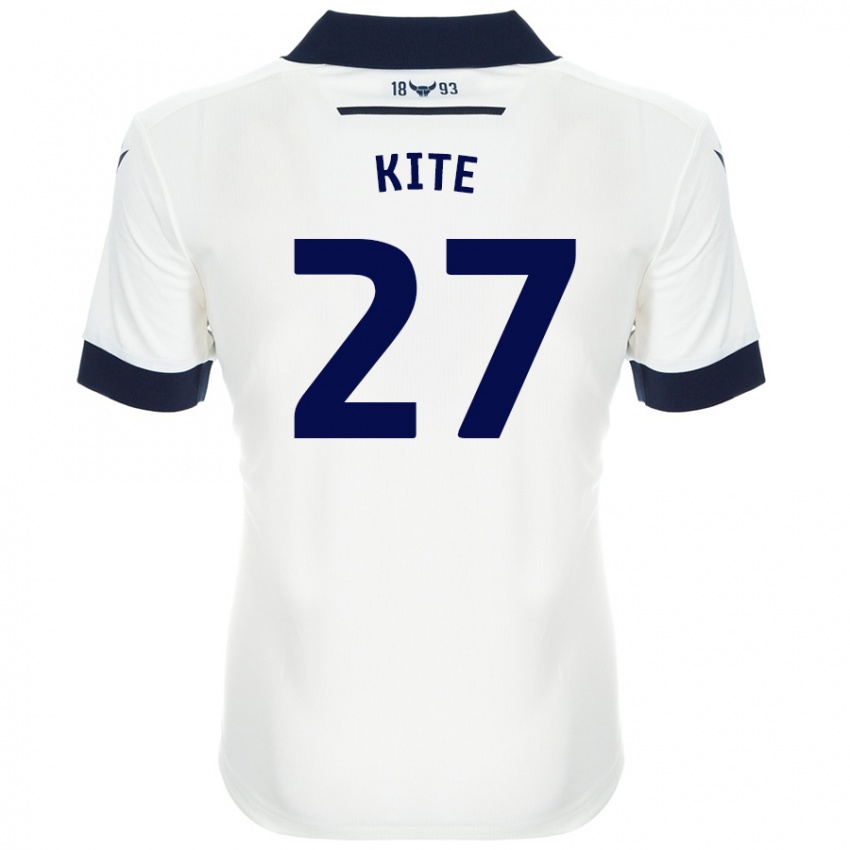 Niño Camiseta Rose Kite #27 Blanco Azul Marino 2ª Equipación 2024/25 La Camisa Perú