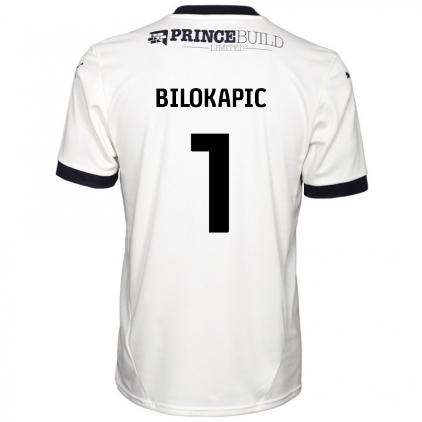 Niño Camiseta Nicholas Bilokapic #1 Blanquecino Negro 2ª Equipación 2024/25 La Camisa Perú