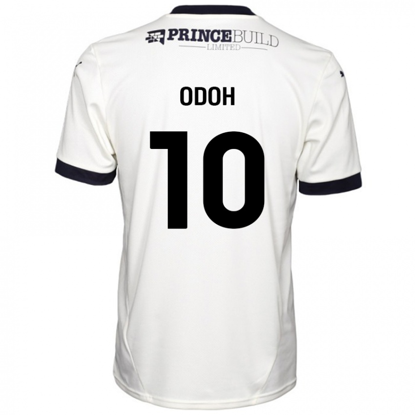 Niño Camiseta Abraham Odoh #10 Blanquecino Negro 2ª Equipación 2024/25 La Camisa Perú