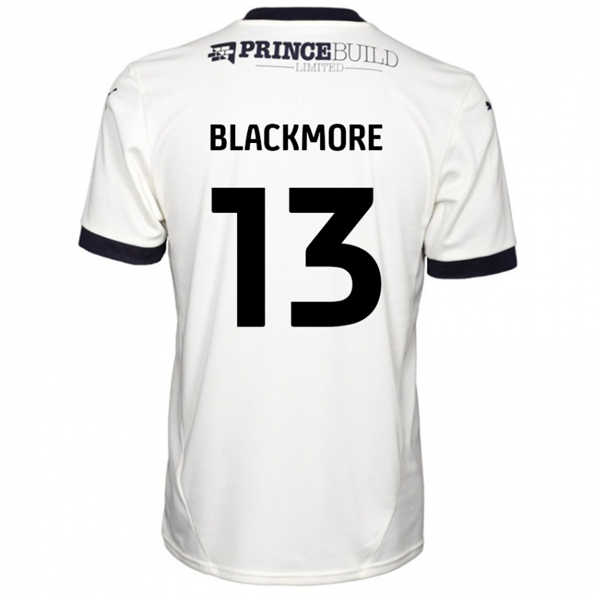 Niño Camiseta Will Blackmore #13 Blanquecino Negro 2ª Equipación 2024/25 La Camisa Perú