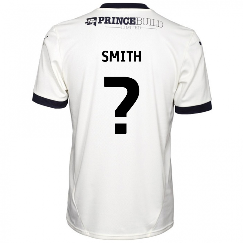 Niño Camiseta Bastian Smith #0 Blanquecino Negro 2ª Equipación 2024/25 La Camisa Perú