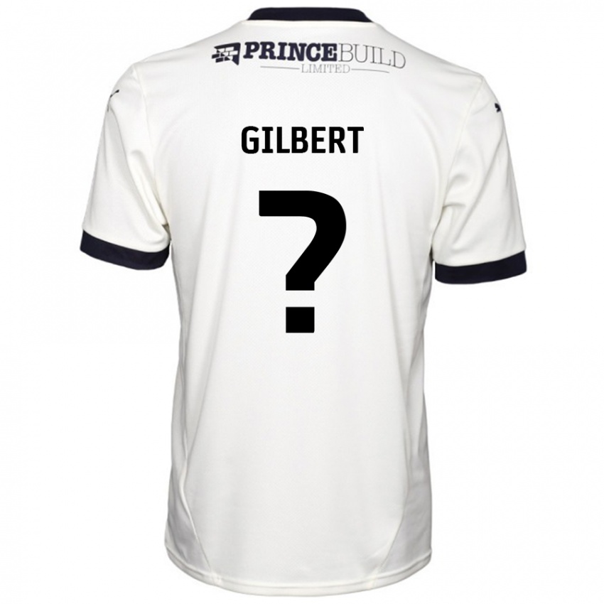 Niño Camiseta Luke Gilbert #0 Blanquecino Negro 2ª Equipación 2024/25 La Camisa Perú