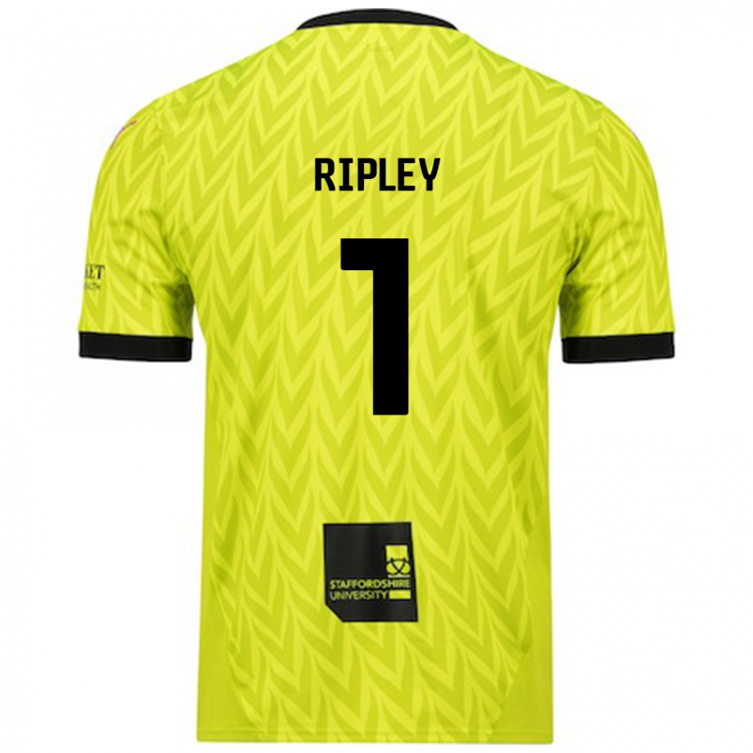 Niño Camiseta Connor Ripley #1 Verde Fluorescente 2ª Equipación 2024/25 La Camisa Perú