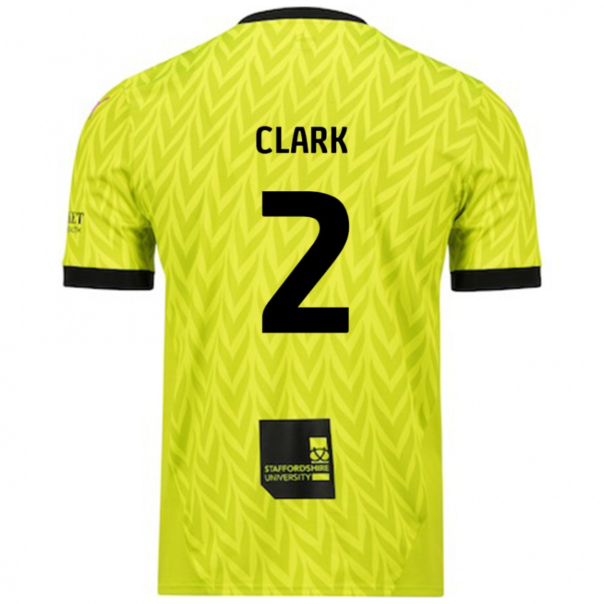 Niño Camiseta Mitch Clark #2 Verde Fluorescente 2ª Equipación 2024/25 La Camisa Perú