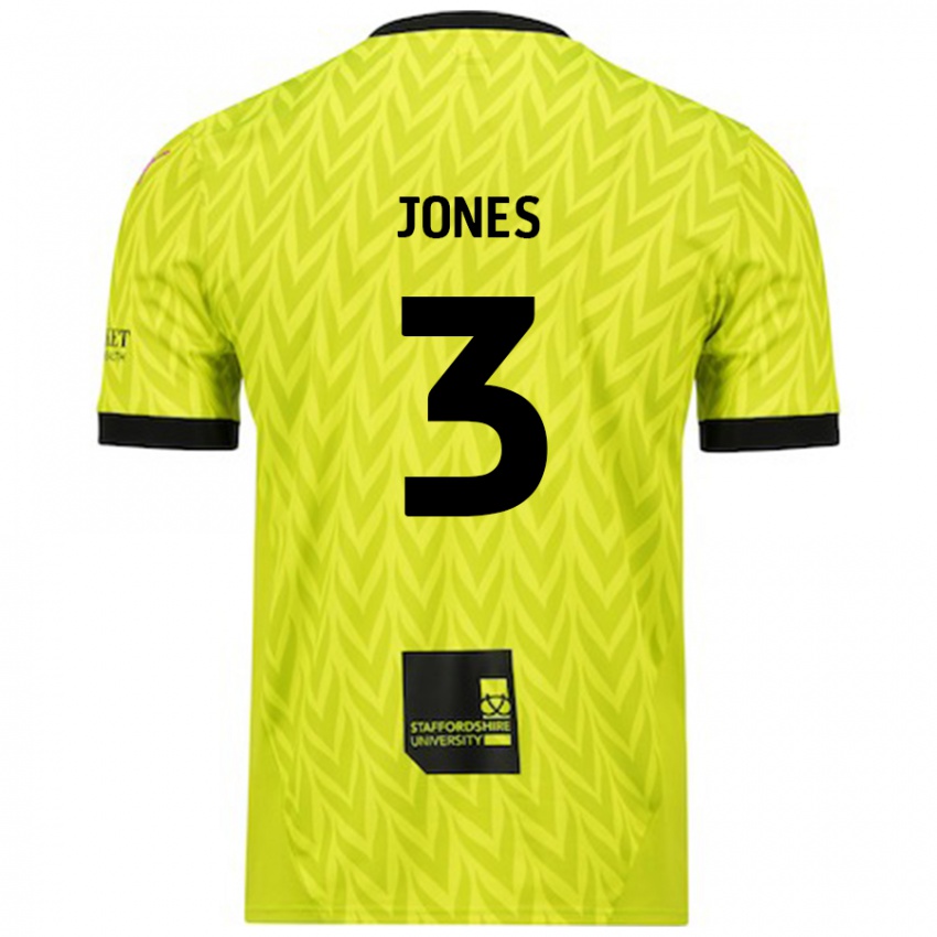 Niño Camiseta Dan Jones #3 Verde Fluorescente 2ª Equipación 2024/25 La Camisa Perú