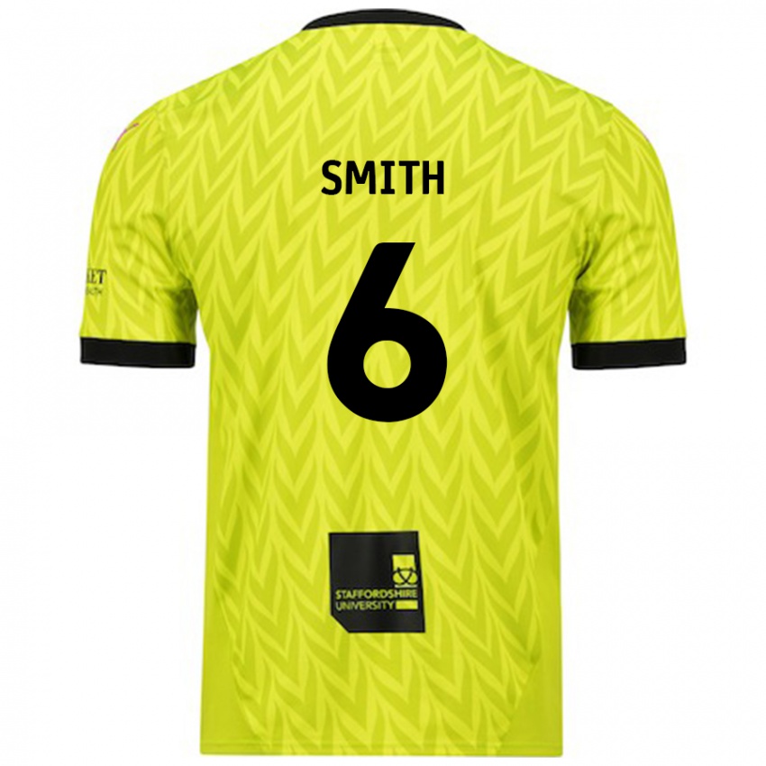 Niño Camiseta Nathan Smith #6 Verde Fluorescente 2ª Equipación 2024/25 La Camisa Perú