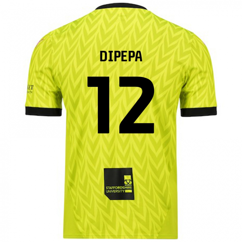 Niño Camiseta Baylee Dipepa #12 Verde Fluorescente 2ª Equipación 2024/25 La Camisa Perú