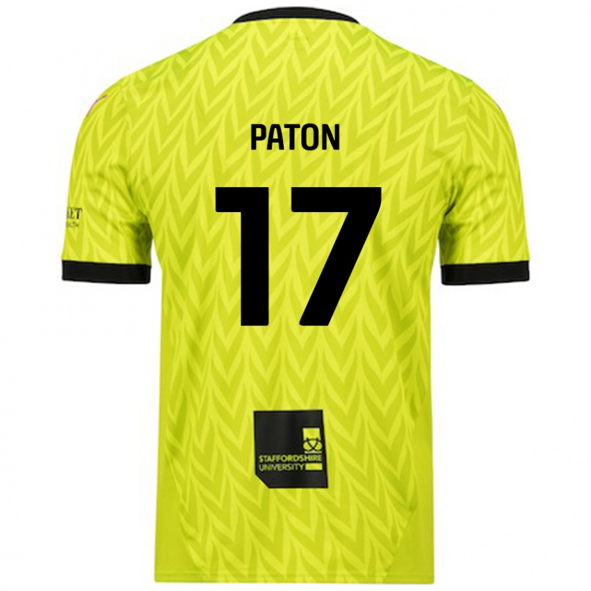 Niño Camiseta Ruari Paton #17 Verde Fluorescente 2ª Equipación 2024/25 La Camisa Perú