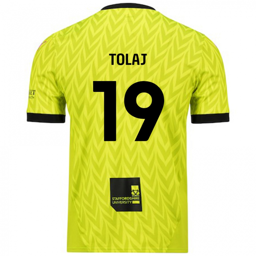 Niño Camiseta Lorent Tolaj #19 Verde Fluorescente 2ª Equipación 2024/25 La Camisa Perú