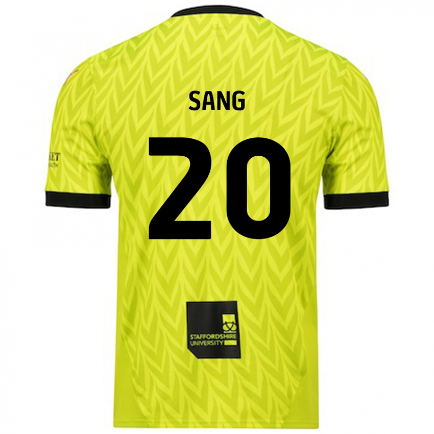 Niño Camiseta Tom Sang #20 Verde Fluorescente 2ª Equipación 2024/25 La Camisa Perú