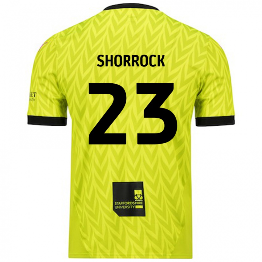 Niño Camiseta Jack Shorrock #23 Verde Fluorescente 2ª Equipación 2024/25 La Camisa Perú