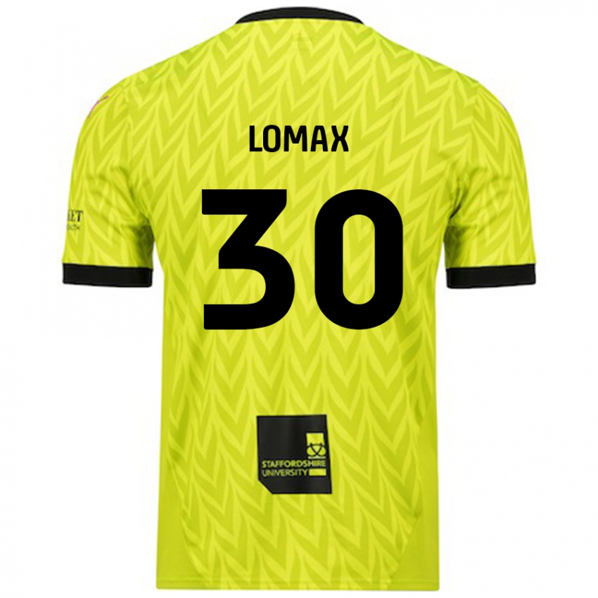 Niño Camiseta Ben Lomax #30 Verde Fluorescente 2ª Equipación 2024/25 La Camisa Perú