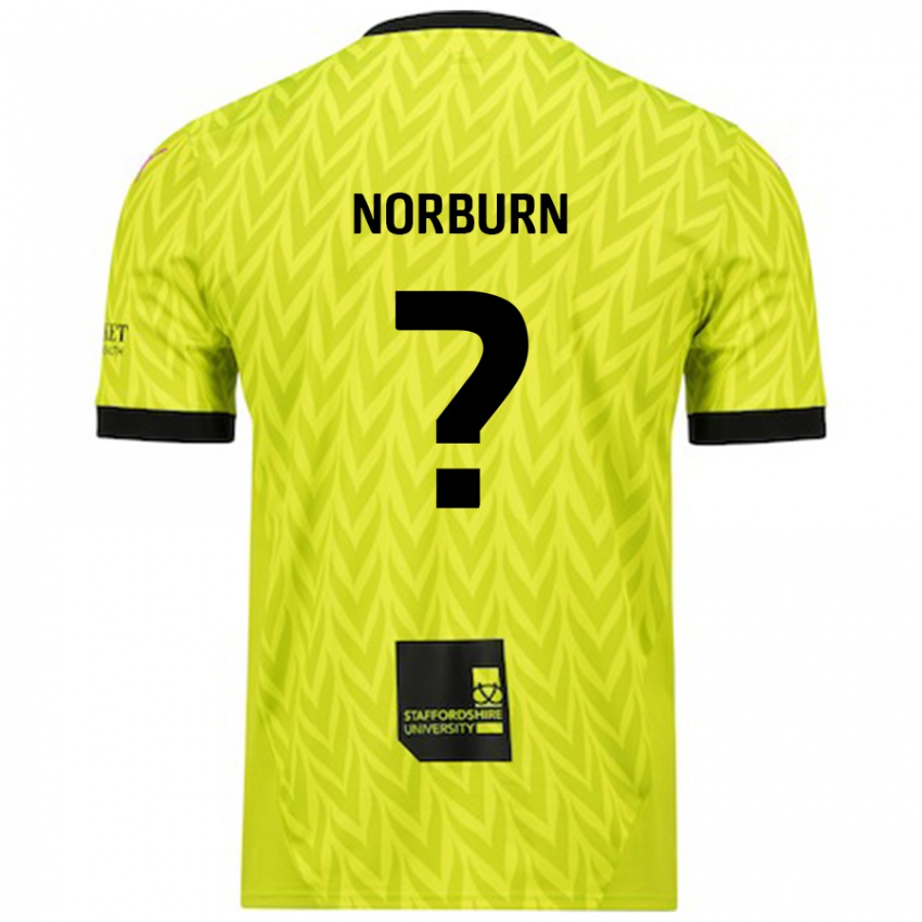 Niño Camiseta Dylan Norburn #0 Verde Fluorescente 2ª Equipación 2024/25 La Camisa Perú