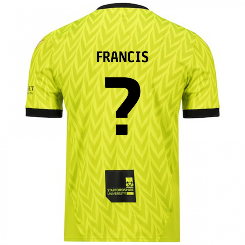 Niño Camiseta Louis Francis #0 Verde Fluorescente 2ª Equipación 2024/25 La Camisa Perú