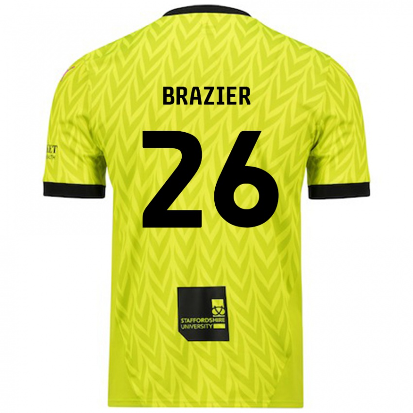 Niño Camiseta Liam Brazier #26 Verde Fluorescente 2ª Equipación 2024/25 La Camisa Perú