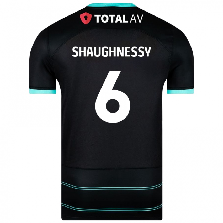 Niño Camiseta Conor Shaughnessy #6 Negro 2ª Equipación 2024/25 La Camisa Perú