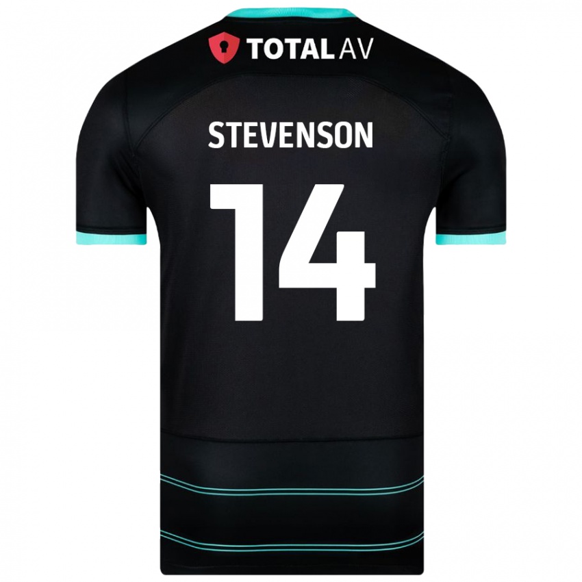 Niño Camiseta Ben Stevenson #14 Negro 2ª Equipación 2024/25 La Camisa Perú