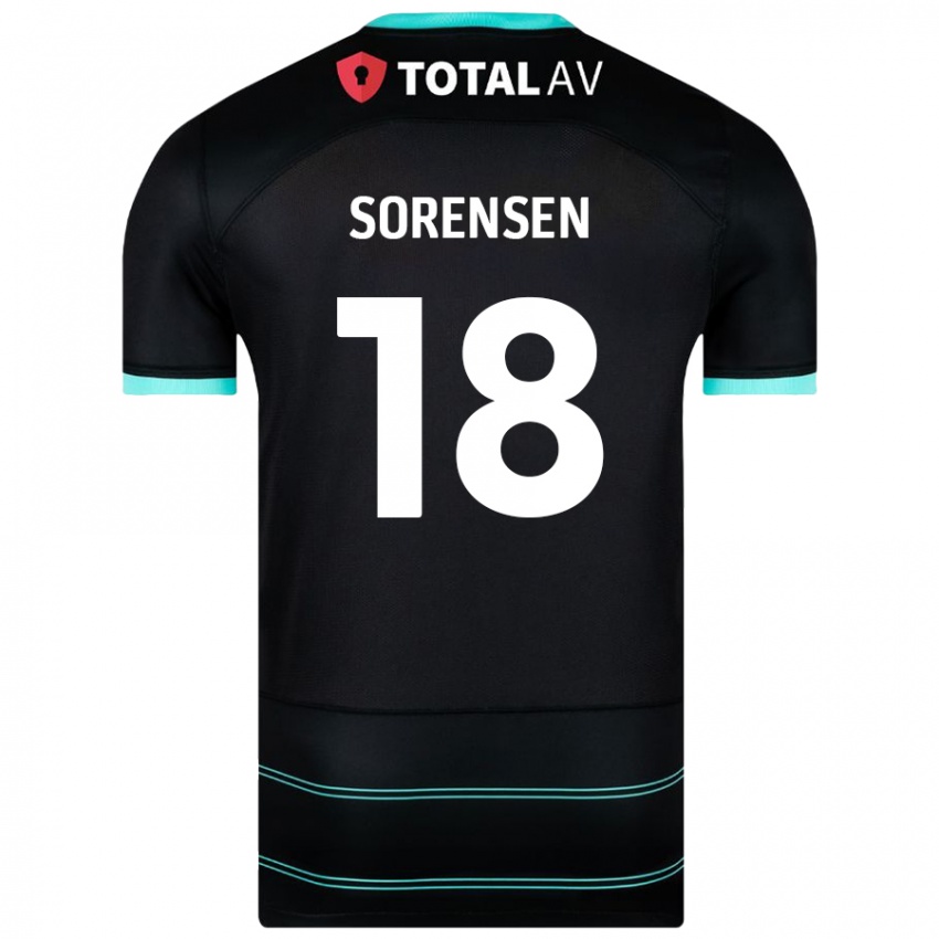 Niño Camiseta Elias Sørensen #18 Negro 2ª Equipación 2024/25 La Camisa Perú