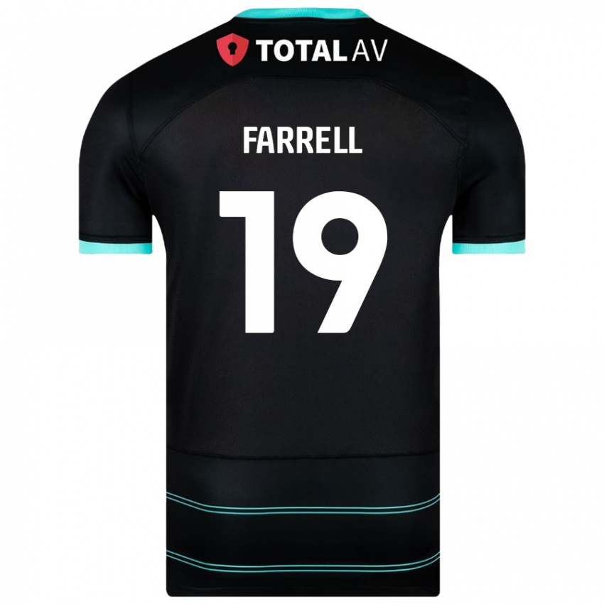 Niño Camiseta Jacob Farrell #19 Negro 2ª Equipación 2024/25 La Camisa Perú