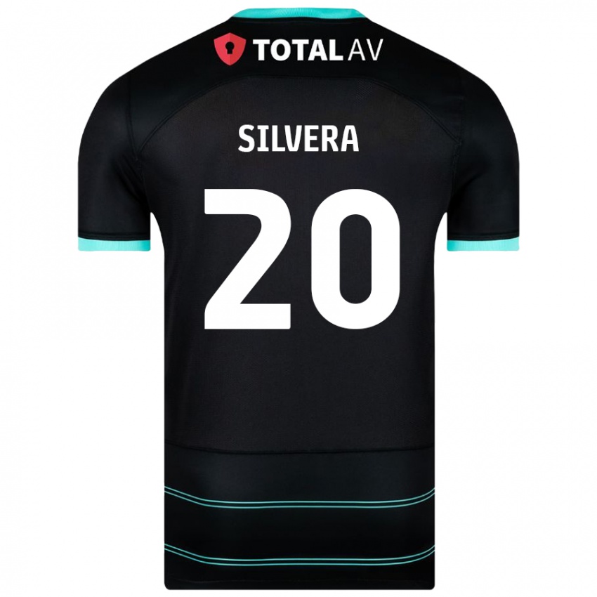 Niño Camiseta Sam Silvera #20 Negro 2ª Equipación 2024/25 La Camisa Perú