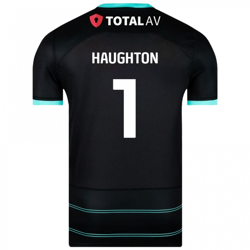 Niño Camiseta Hannah Haughton #1 Negro 2ª Equipación 2024/25 La Camisa Perú