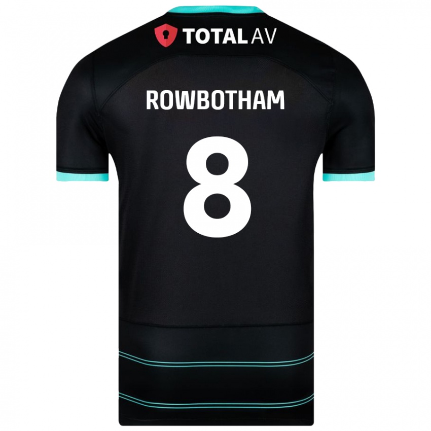 Niño Camiseta Ava Rowbotham #8 Negro 2ª Equipación 2024/25 La Camisa Perú