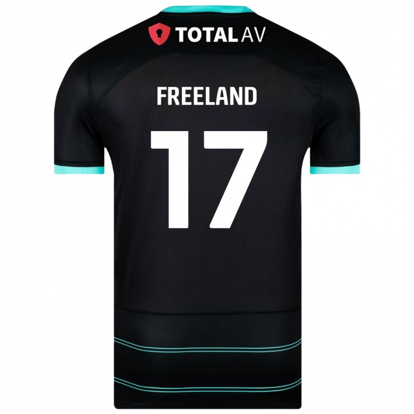 Niño Camiseta Georgie Freeland #17 Negro 2ª Equipación 2024/25 La Camisa Perú