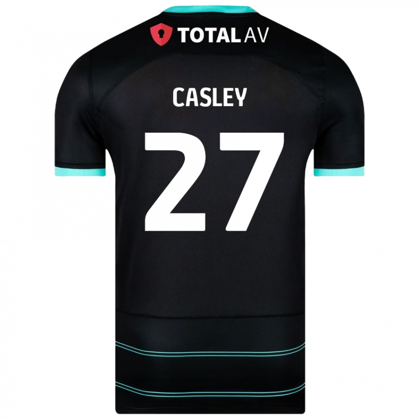 Niño Camiseta Riva Casley #27 Negro 2ª Equipación 2024/25 La Camisa Perú