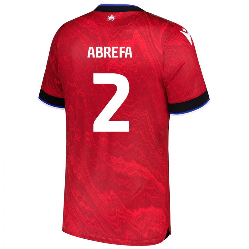 Niño Camiseta Kelvin Abrefa #2 Rojo Negro 2ª Equipación 2024/25 La Camisa Perú