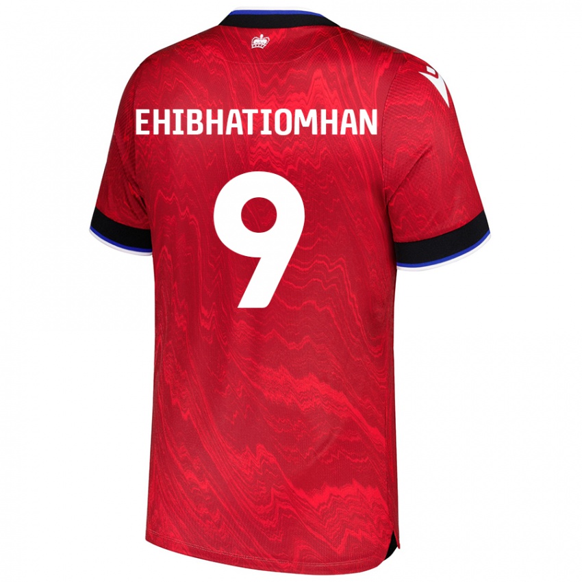 Niño Camiseta Kelvin Ehibhatiomhan #9 Rojo Negro 2ª Equipación 2024/25 La Camisa Perú