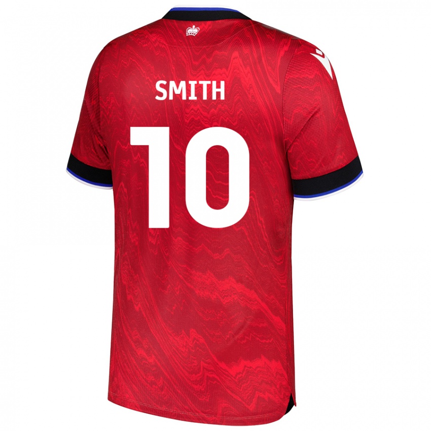 Niño Camiseta Sam Smith #10 Rojo Negro 2ª Equipación 2024/25 La Camisa Perú