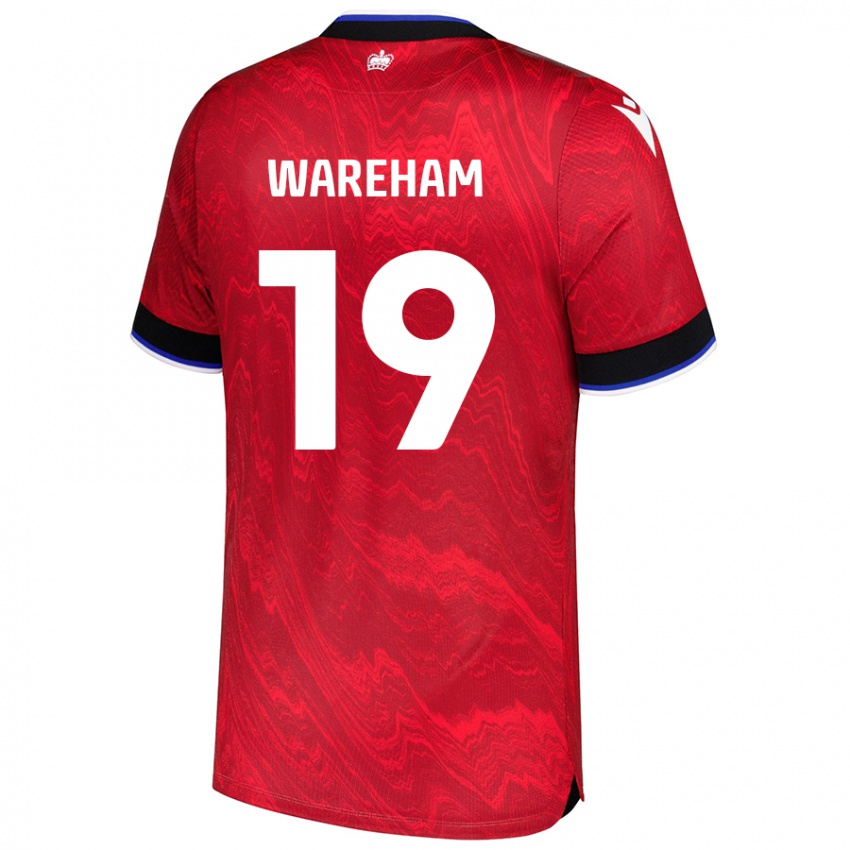 Niño Camiseta Jayden Wareham #19 Rojo Negro 2ª Equipación 2024/25 La Camisa Perú