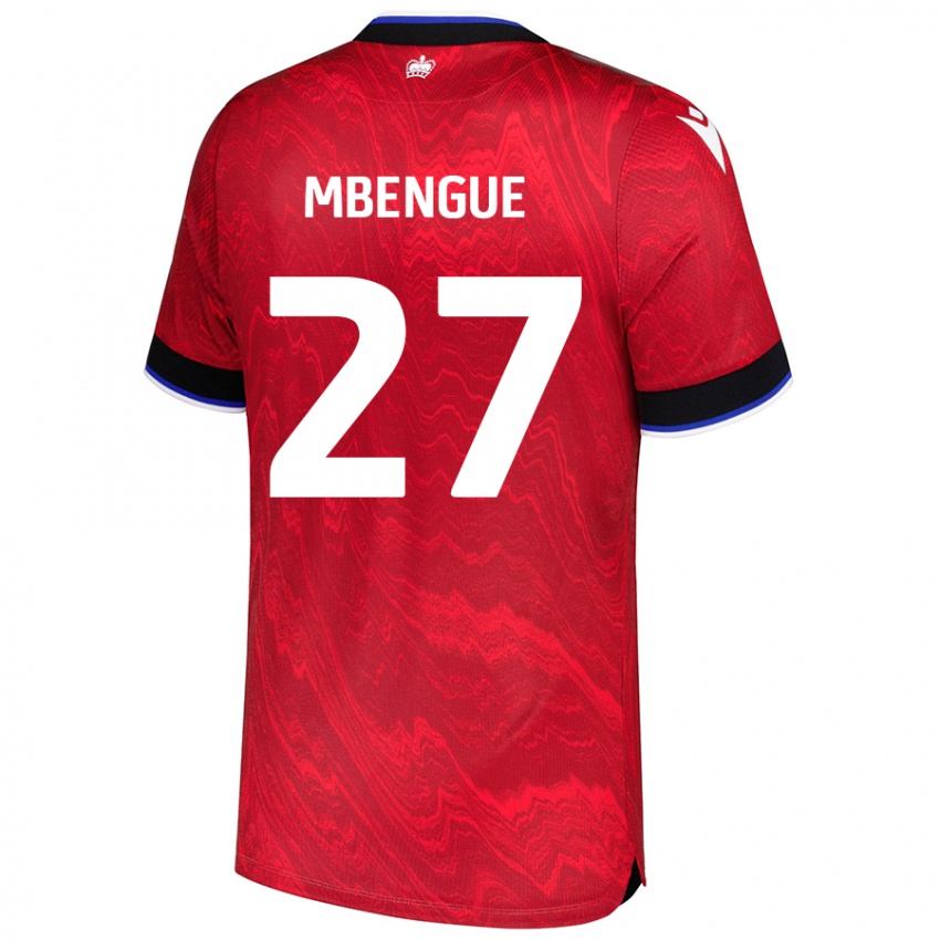 Niño Camiseta Amadou Salif Mbengue #27 Rojo Negro 2ª Equipación 2024/25 La Camisa Perú