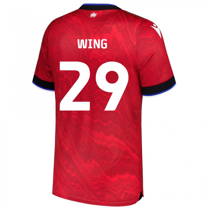 Niño Camiseta Lewis Wing #29 Rojo Negro 2ª Equipación 2024/25 La Camisa Perú