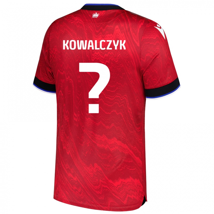 Niño Camiseta Kacper Kowalczyk #0 Rojo Negro 2ª Equipación 2024/25 La Camisa Perú