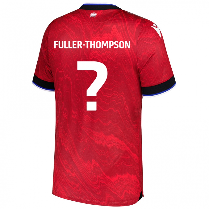 Niño Camiseta Kallum Fuller-Thompson #0 Rojo Negro 2ª Equipación 2024/25 La Camisa Perú