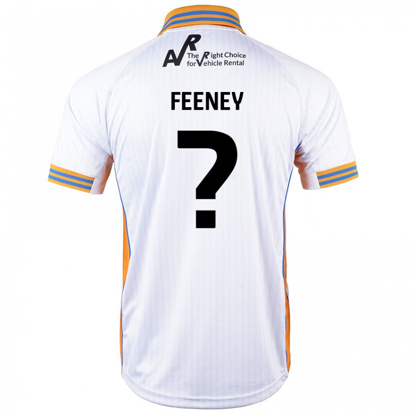 Niño Camiseta Josh Feeney #0 Blanco 2ª Equipación 2024/25 La Camisa Perú